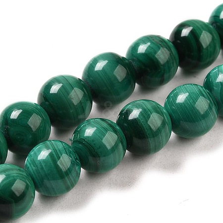 Natural Malachite Beads Strands G-F571-27A1-7mm-1