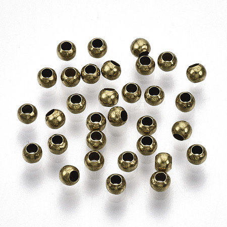 Brass Beads KK-R141-3mm-01C-NF-1