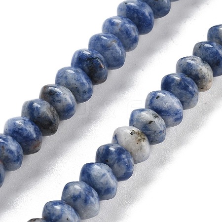 Natural Blue Spot Jasper Beads Strands G-P559-A15-01-1