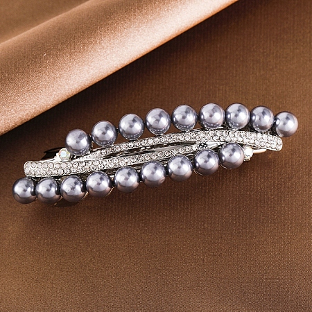 Alloy Rhinestone Hair Barrettes PW-WG73313-03-1