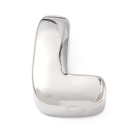 Brass Initial Beads KK-B167-27P-01L-1