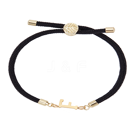 1Pc Adjustable Nylon Cord Slider Bracelets for Women BJEW-LP0001-32F-01-1