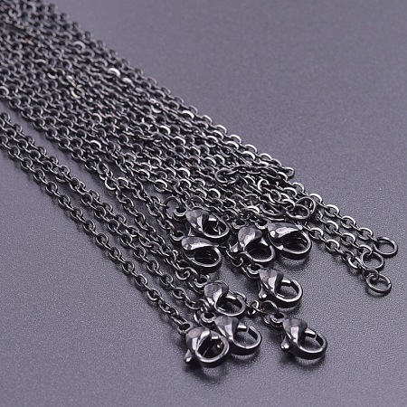 2MM Unisex 304 Stainless Steel Cable Chain Necklaces VJ7708-9-1