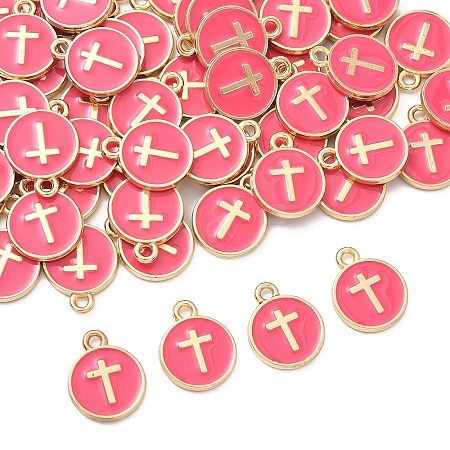 60Pcs Alloy Enamel Pendants ENAM-YW0008-02A-1
