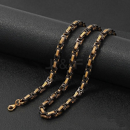 Stainless Steel Byzantine Chains Necklaces for Men FS-WG56795-133-1