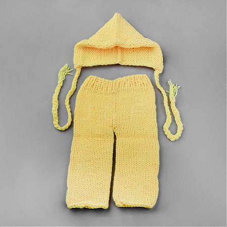 Crochet Baby Beanie Costume AJEW-R030-75-1