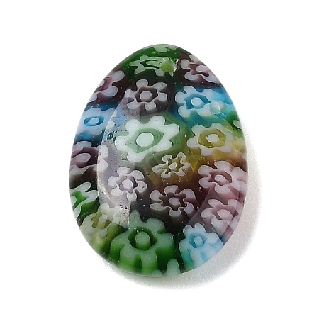 Handmade Millefiori Lampwork Beads LAMP-G166-06F-1