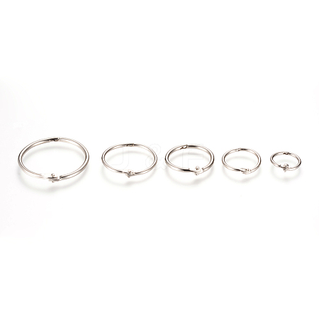 Iron Loose Leaf Book Binder Hinged Rings LS-X-IFIN-T004-03P-1