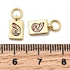 Brass Enamel Charms KK-P338-09G-01-3