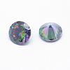 Cubic Zirconia Pointed Back Cabochons ZIRC-M002-6mm-010-2