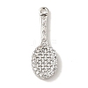 Rack Plating Brass Micro Pave Cubic Zirconia Pendants KK-A229-22P-1