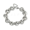 304 Stainless Steel Rolo Chain Bracelets for Women BJEW-S176-01P-B-4