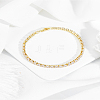 1Pc Brass Rhinestone Cup Chains Bracelets for Women BJEW-LP0015-19G-3