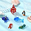 6Pcs 6 Styles Handmade Lampwork Pendants LAMP-CJ0002-69-6