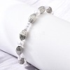 Brass Beads Slider Bracelets for Women BJEW-D317-01P-3
