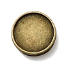 Tibetan Style Alloy Slide Charms Cabochon Settings PALLOY-Q341-04AB-FF-1