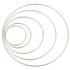 10Pcs 5 Styles Iron Linking Rings IFIN-SP0001-55P-1