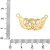 Brass Micro Pave Clear Cubic Zirconia Links KK-D357-03I-G-3