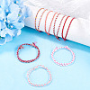 7Pcs 7 Colors Bohemian Cotton Cord Braided Bracelets BJEW-TA0001-29-6