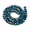 Electroplate Glass Beads Strands EGLA-A034-T1mm-B25-2