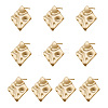 Brass Stud Earring Findings KK-TA0007-13G-16