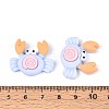Crab Opaque Resin Cabochons CRES-T025-33B-3