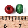 Spray Painted Natural Maple Wood Beads WOOD-N018-04-3
