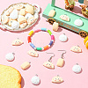 48Pcs 3 Styles Opaque Resin Pendants CRES-SC0003-10-5