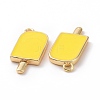 Brass Enamel Pendants KK-A168-16-02G-3