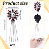 Glass Clothing Patches PATC-WH0028-026F-2