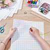 6Pcs 2 Colors Cotton Rectangle Cross-Stitch Fabric DIY-AR0004-83-3