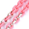 Personalized Acrylic & CCB Plastic Cable Chain Necklaces NJEW-JN02824-4