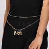 Alloy Round Beaded Tassel Double Layer Waist Belly Chains for Women FS-WGA8D7B-01-1