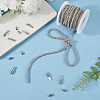 6.25 Yard Polyester Cord with Rhinestone DIY-GF0009-32B-4
