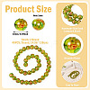 1 Strand Handmade Glod Sand Lampwork Beads Strands LAMP-TA0002-09E-4