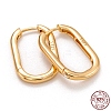 925 Sterling Silver Huggie Hoop Earrings EJEW-H110-14G-3
