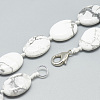 Natural Howlite Beaded Necklaces NJEW-S402-10-2