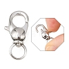 Tarnish Resistant 304 Stainless Steel Swivel Lobster Claw Clasps STAS-R065-10-5