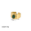 Oval Natural Green Aventurine Ring IR1864-2-2