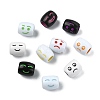 150Pcs 3 Colors Opaque Acrylic European Beads OACR-CJ0002-83-8