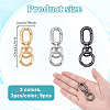 9Pcs 3 Colors Iron Swivel Clasps HJEW-NB00260-2