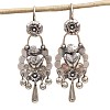 Flower Tassel Alloy Dangle Earrings FS-WGCBCB2-01-2