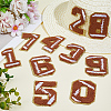 1Bag Sport Theme Number 0~9 Embroidery Cloth Iron on/Sew on Patches PATC-CY0001-65A-4