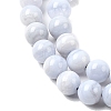 Natural Blue Lace Agate Beads Strands G-G344-A06-6mm-4