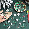 160Pcs 4 Styles Christmas Theme Opaque Resin Cabochons RESI-SC0005-80A-3