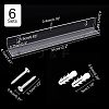 U-Shaped Acrylic Wall-mounted Display Stands LS-ODIS-WH0038-01-3