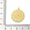 Brass Micro Pave Cubic Zirconia Pendants KK-U055-26G-3