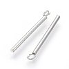 Tarnish Resistant 202 Stainless Steel Pendants STAS-F186-03P-1.5x20mm-1