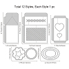 Carbon Steel Cutting Dies Stencils DIY-WH0309-1094-6