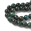 Natural Fuchsite Beads Strands G-G271-B03-8mm-4